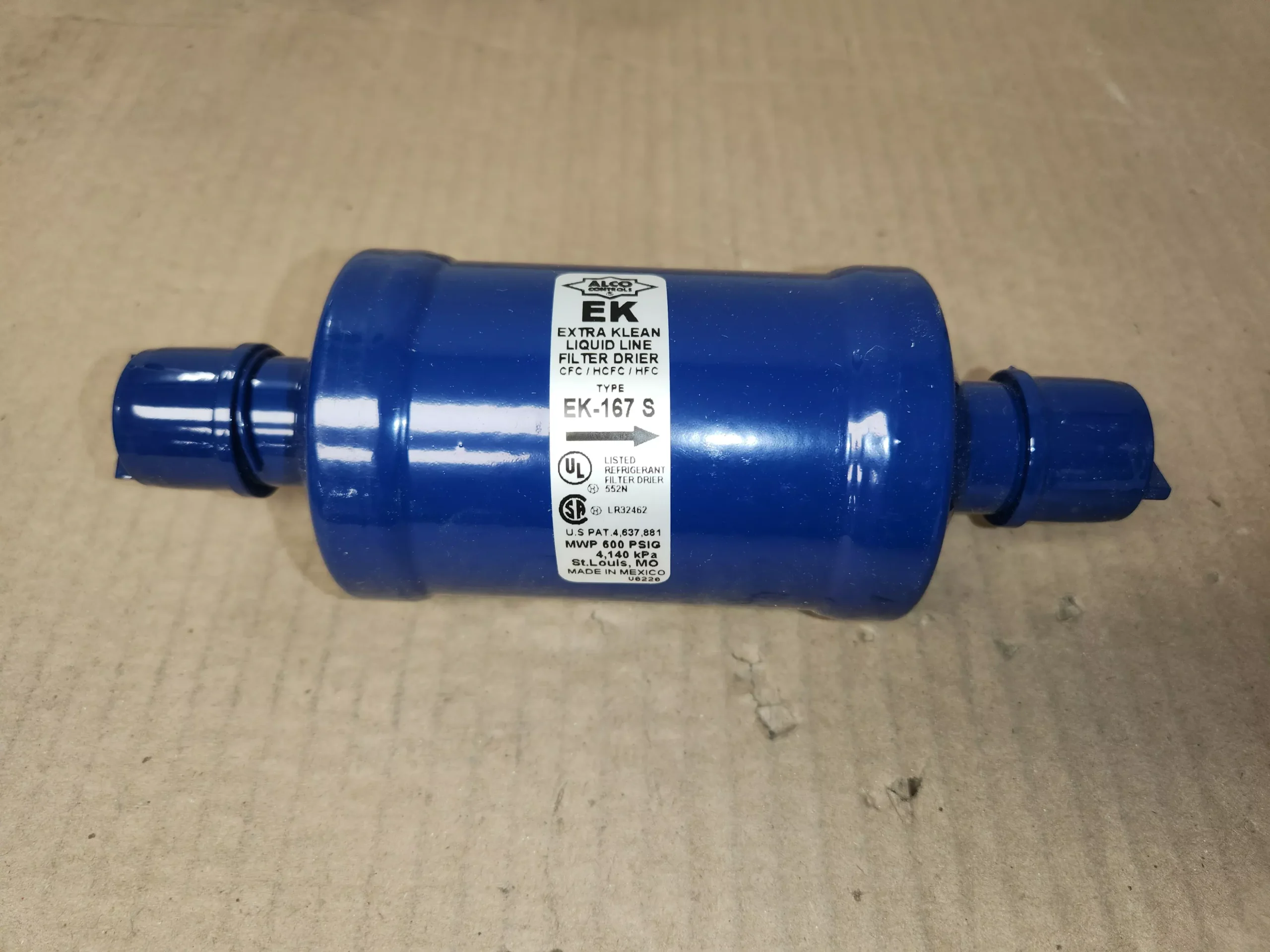 16 CUBIC INCH 7/8" SWEAT LIQUID LINE FILTER DRIER