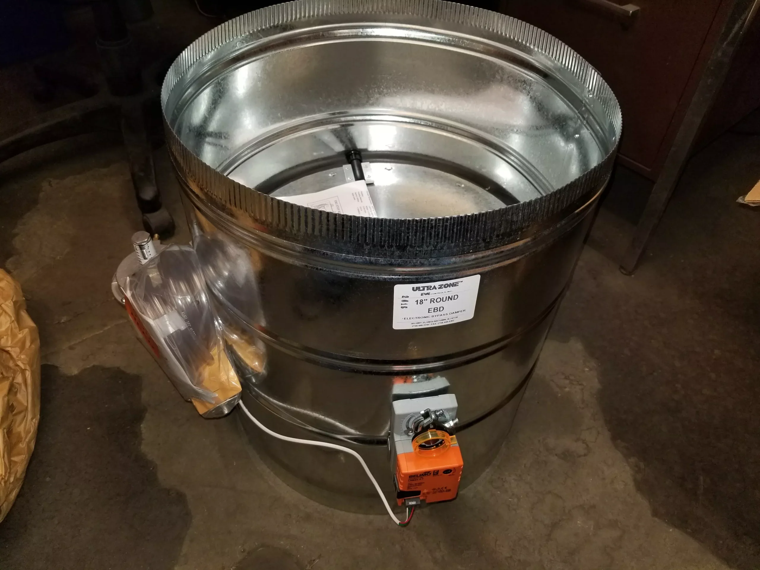 18" "ULTRA-ZONE" ROUND ADJUSTABLE ELECTRONIC STATIC PRESSURE REGULATIN