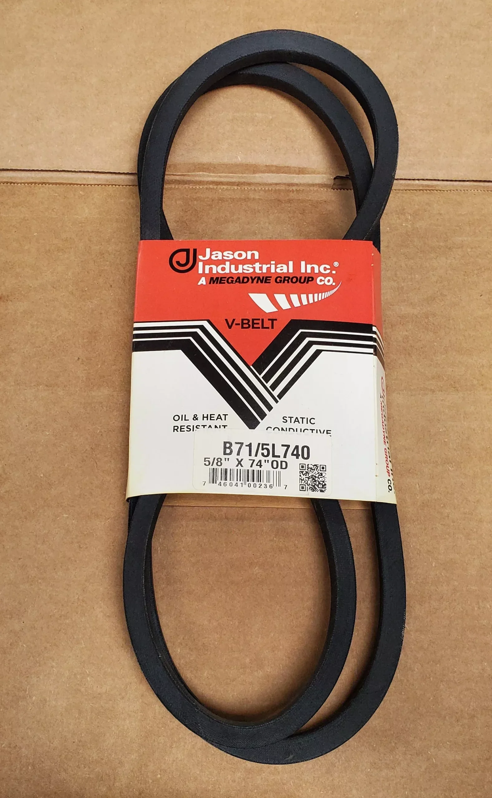 5/8" X 74" OD V-Belt