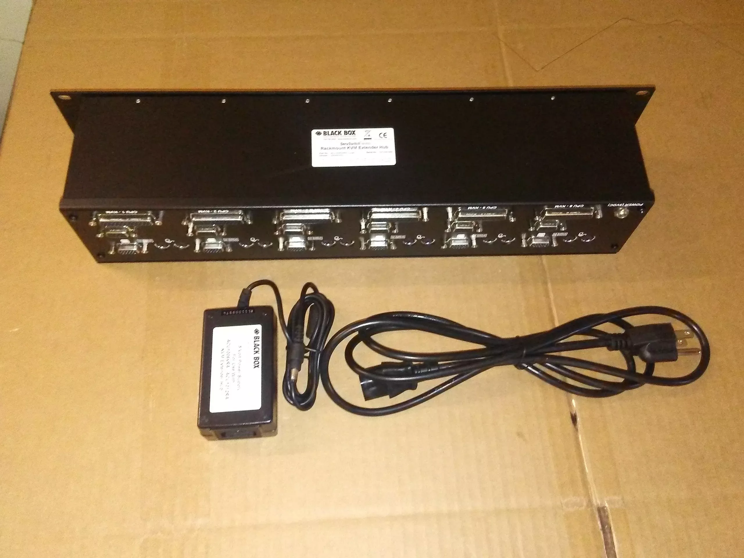 6-PORT DUAL ACCESS RACKMOUNT SERVSWITCH CAT5 KVM EXTENDER HUB WITH SER