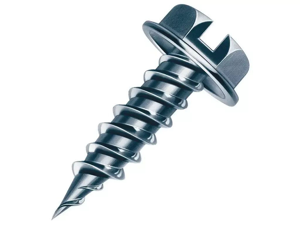 #8 x 3/4" Zip Screws Slotted with Hex Washer Head, Pack of 1000