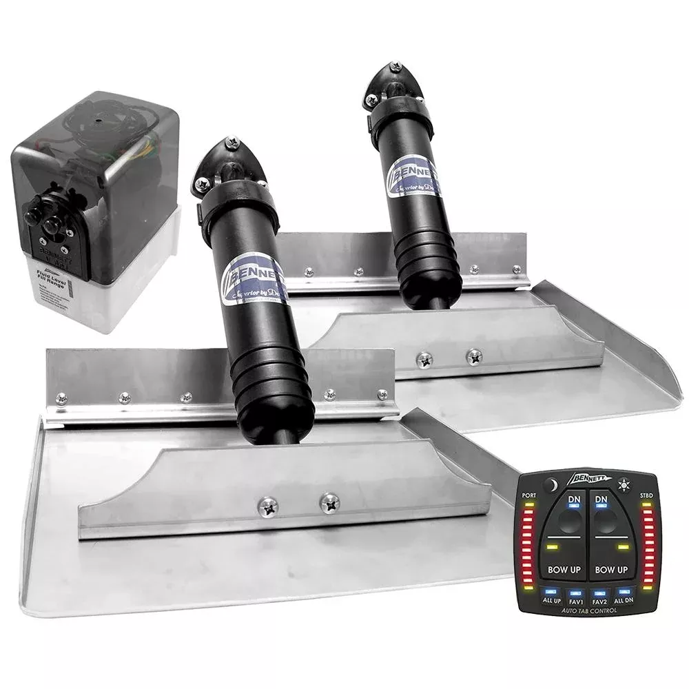 Bennett - 12" x 12" Hydraulic Trim Tab System w/AutoTrim Pro Control -