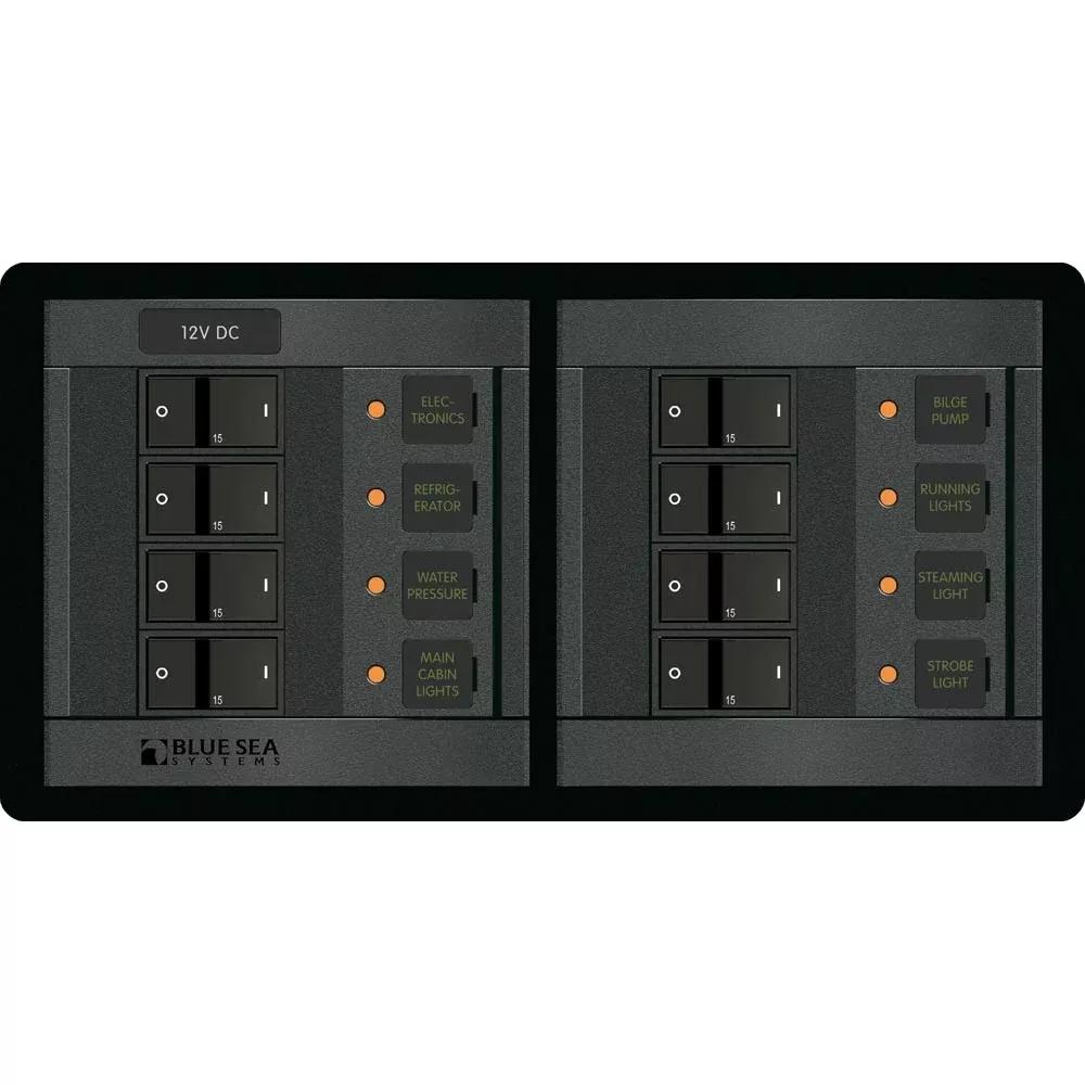 Blue Sea 1225 12V DC 8 Position Horizontal 1225