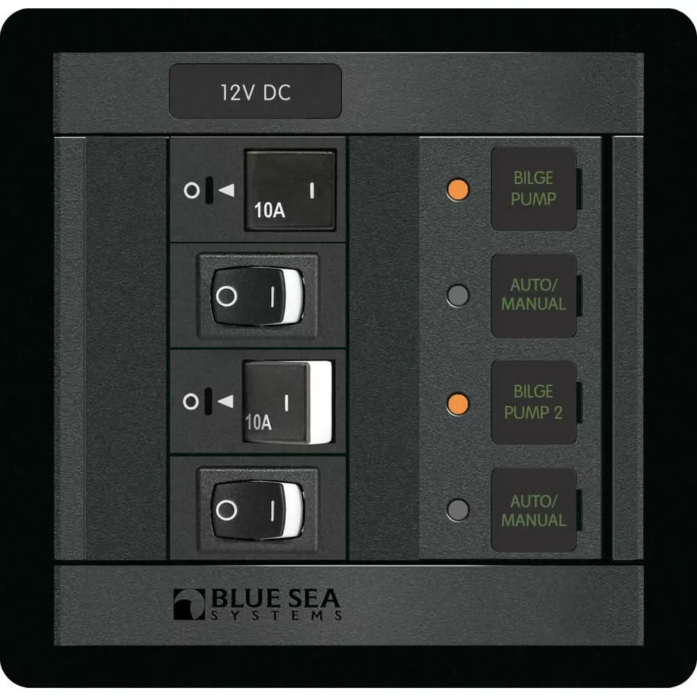 Blue Sea 1522 360 Panel Dual Bilge Pump Control 1522