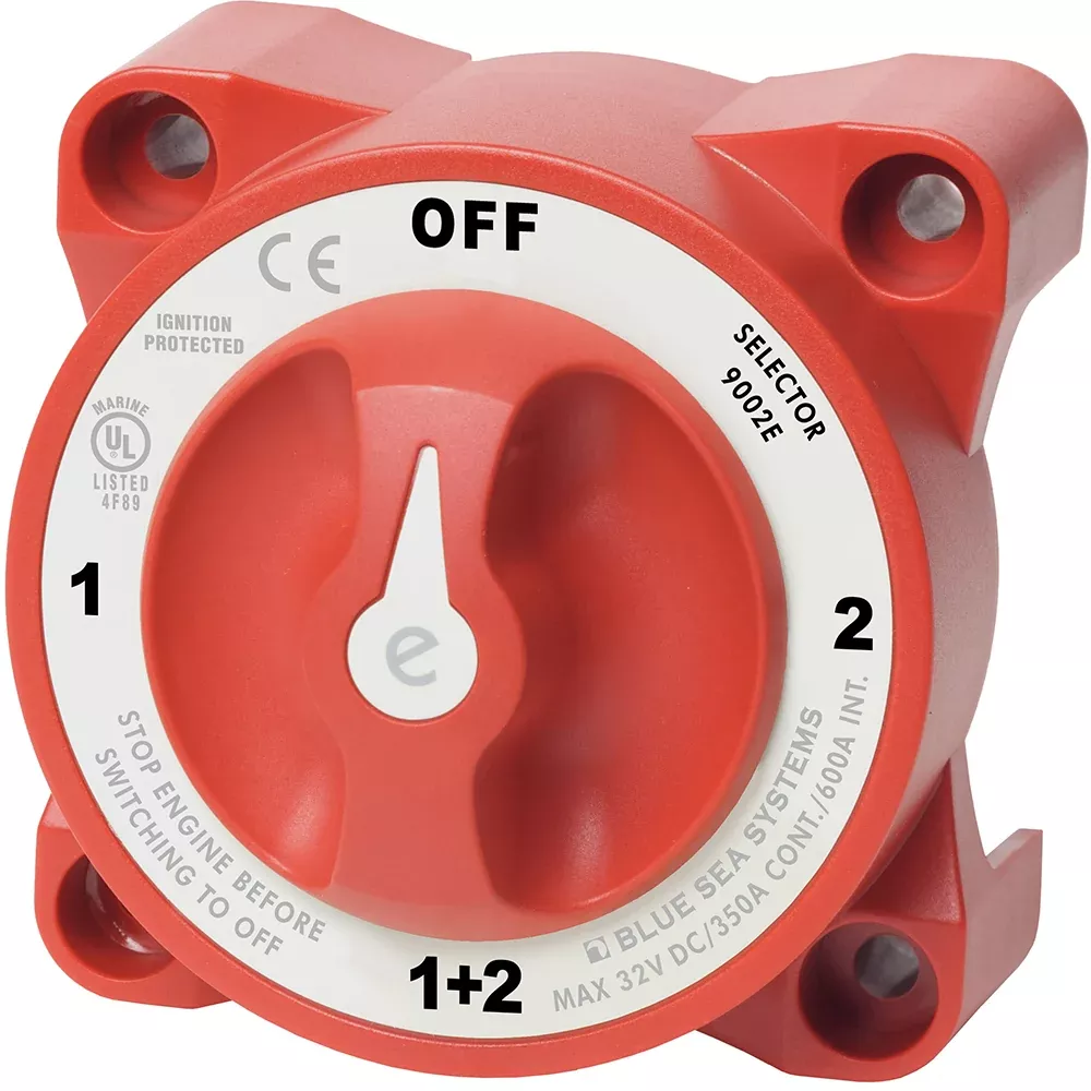 Blue Sea 9002e e-Series Battery Switch Selector w/Alternator Field Dis