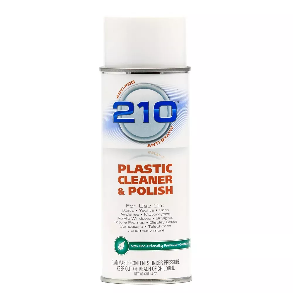 Camco 210 Plastic Cleaner Polish 14oz Spray 40934