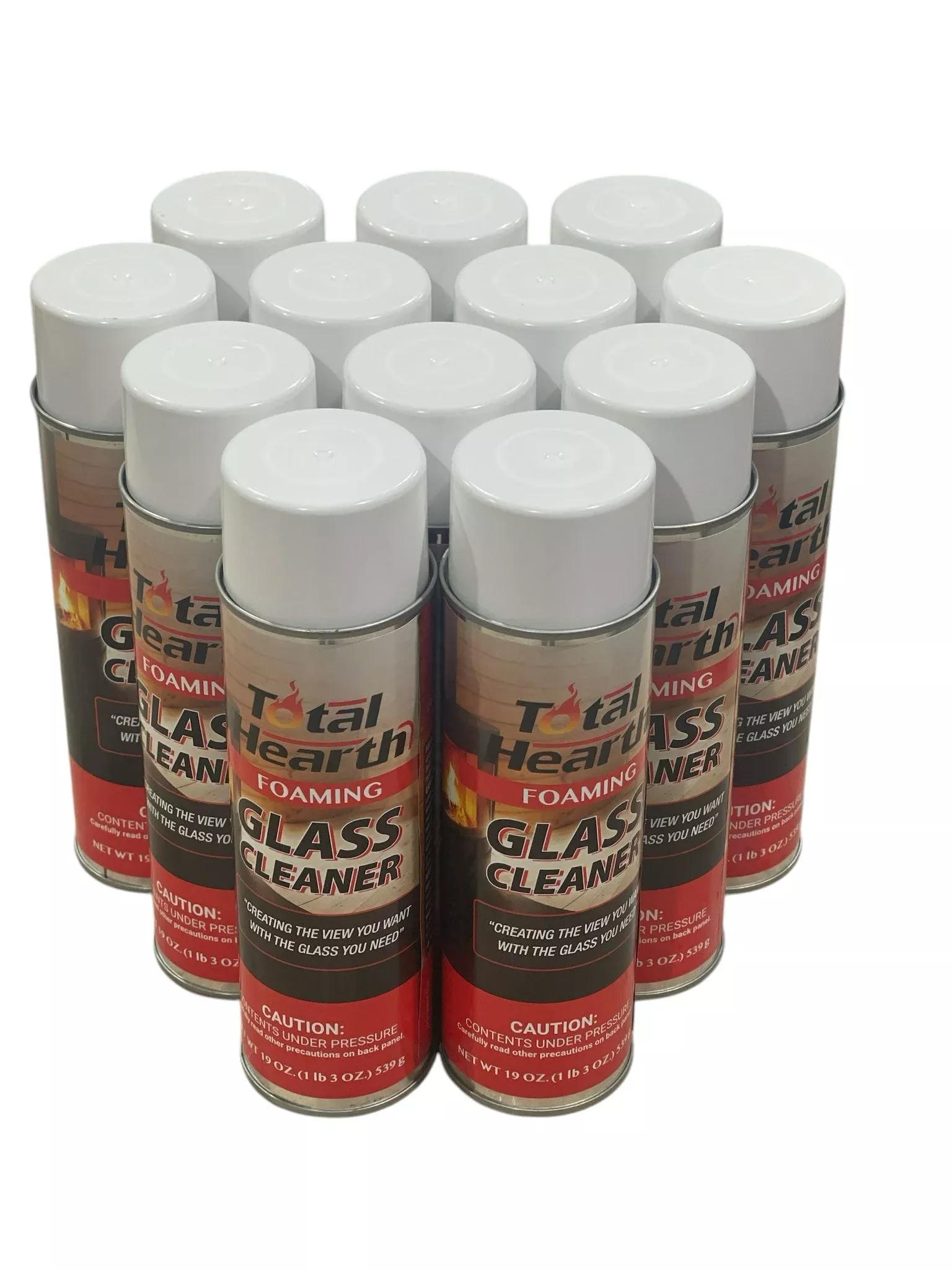 Case of 12 Total-Hearth Stove Glass Cleaner
