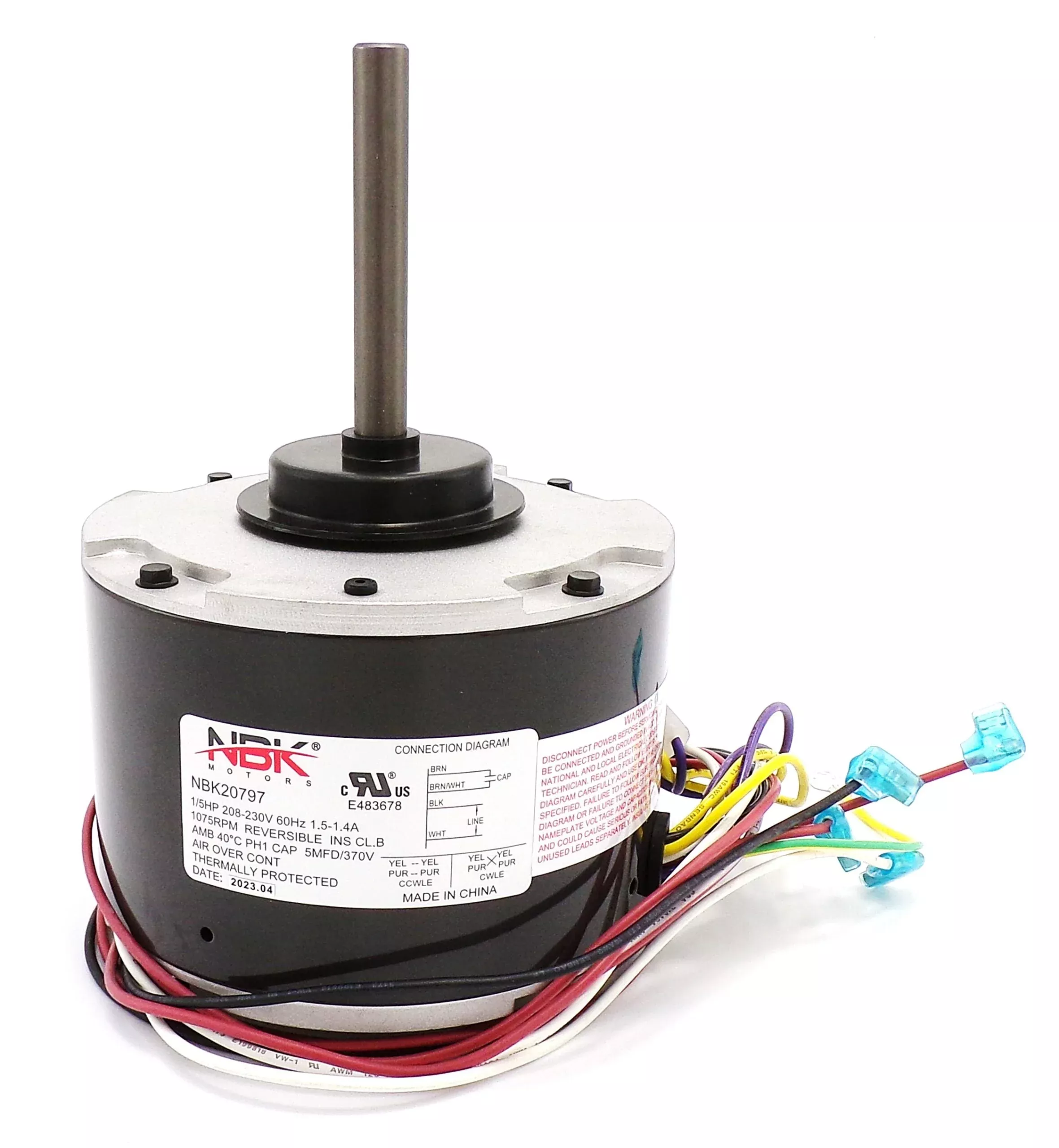 Condenser Motor 208/230V 1/5 Hp