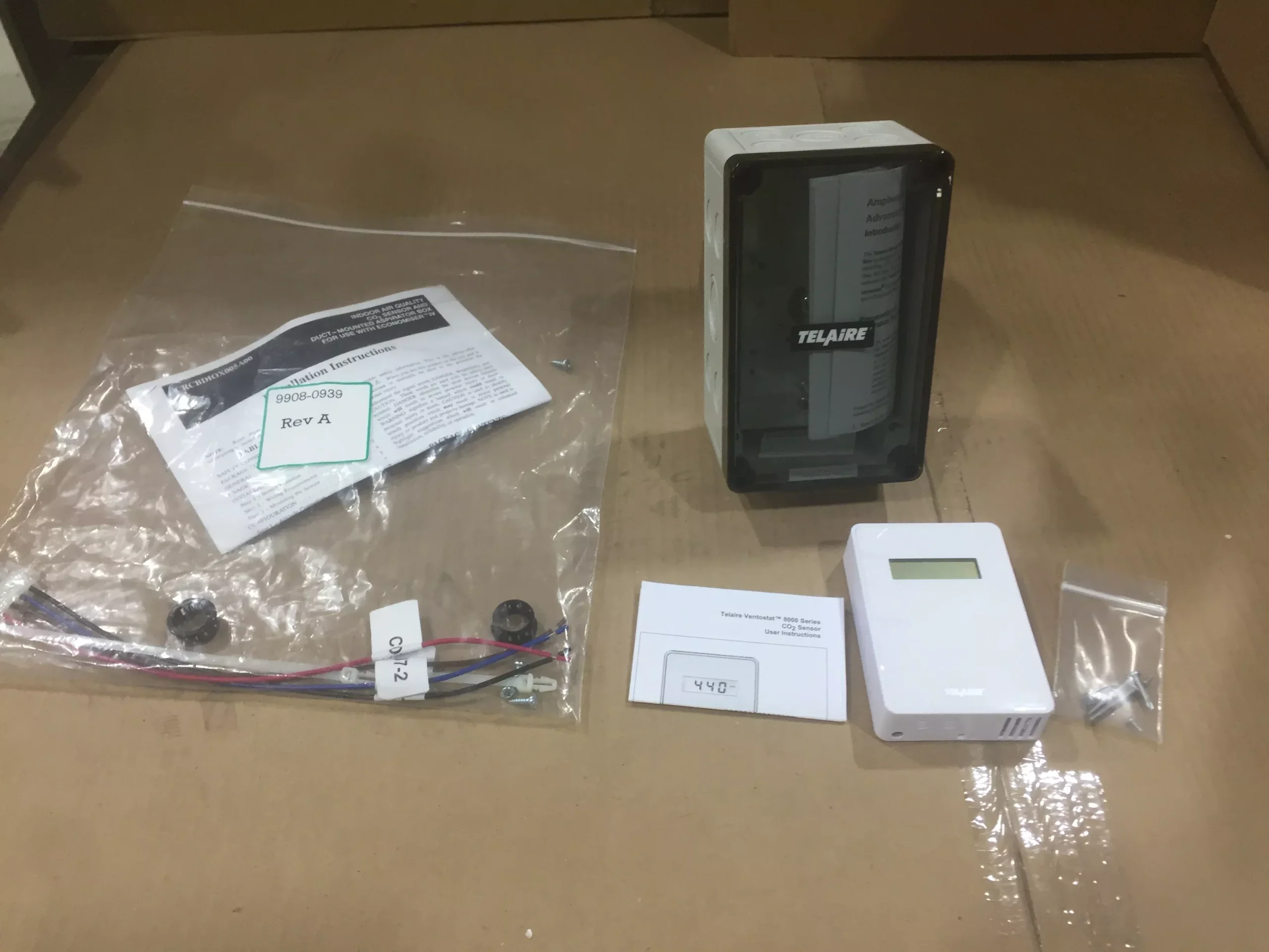 Duct-Mounted Aspirator Box And C02 Sensor; For Use With Economiser Iv