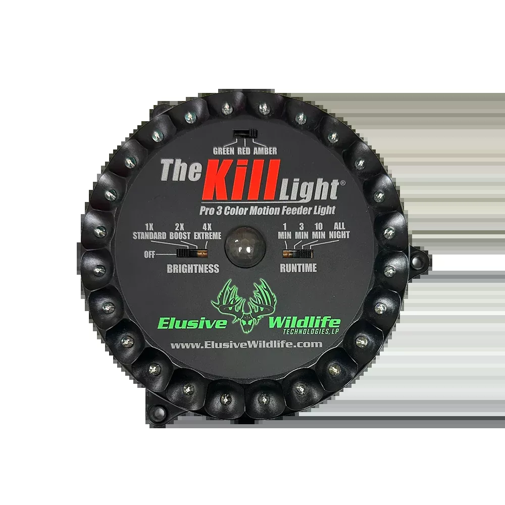Elusive Wildlife Kill Light Pro 3 Color Feeder Light - Best Hunting Li