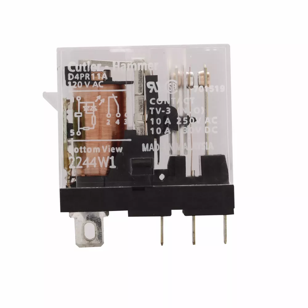 ETN D4PR11A SPDT Relay W/IND light