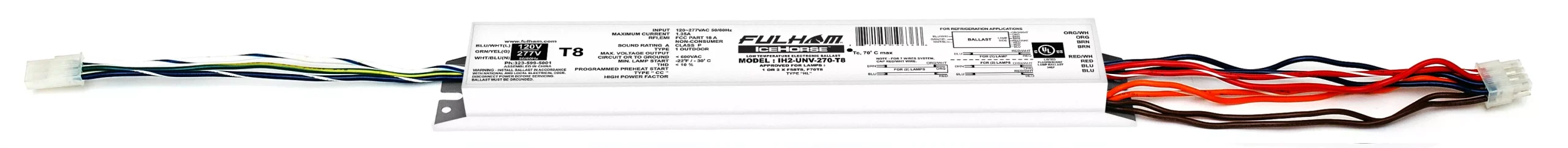 Fulham Company IH2-UNV-270-T8 Electronic Ballast