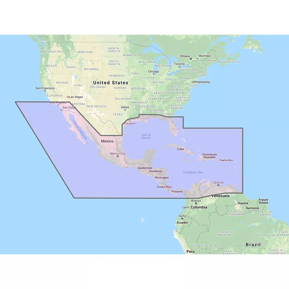 Furuno Central America, Caribbean Part of Mexico Vector Chart - 3D Dat