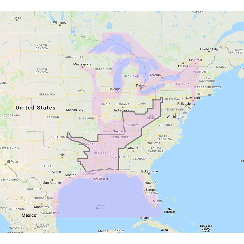 Furuno Gulf of Mexico, Great Lakes Rivers - Vector Chart Standard Reso