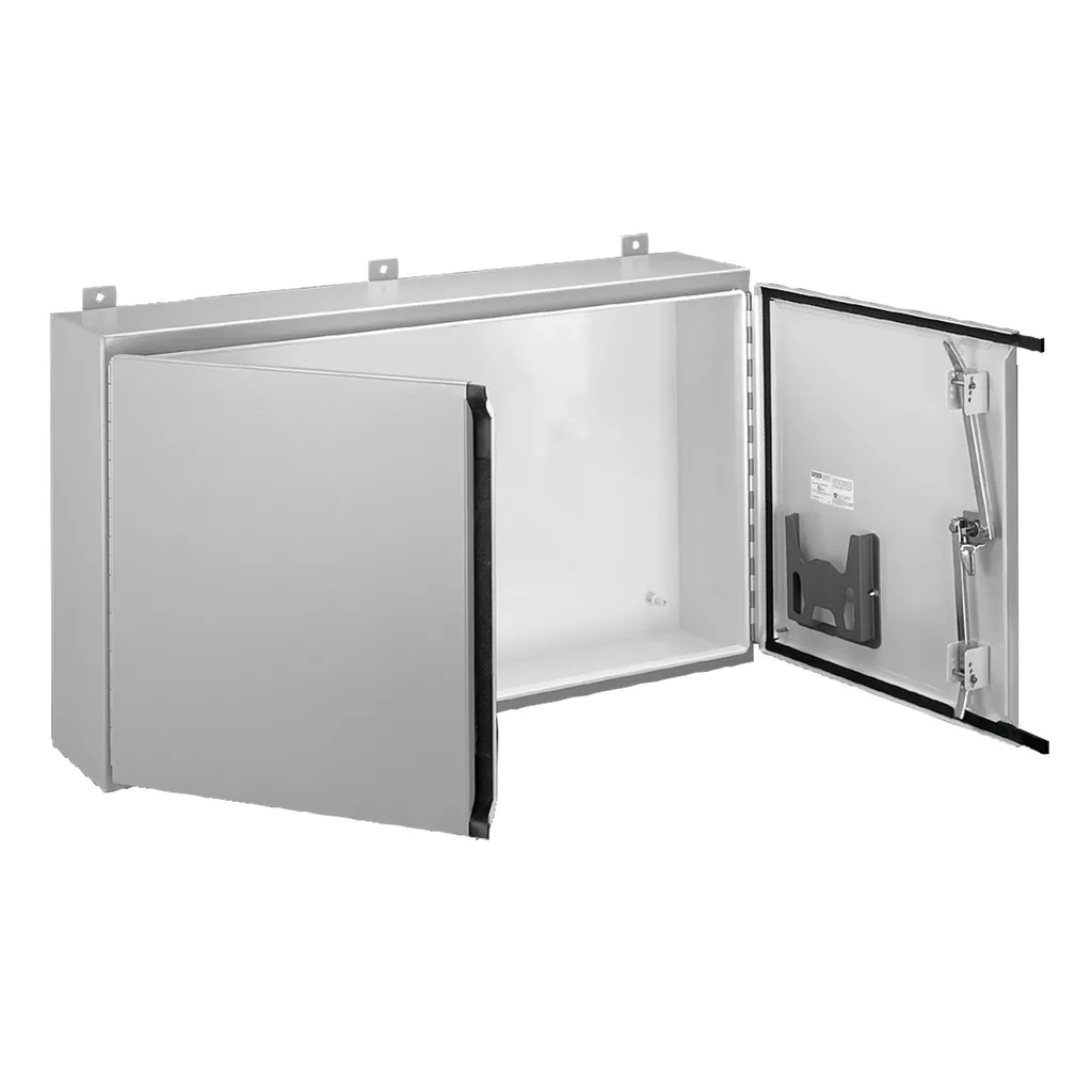 Hoffman A306010WFLP Continuous Hinge Two-Door with Handle, Type 12, 30" x 60" x 10", Steel