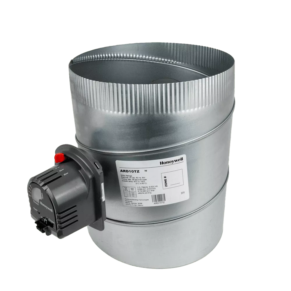 Honeywell ARD10TZ 10in Round Automatic TrueZONE Damper, Normally Open