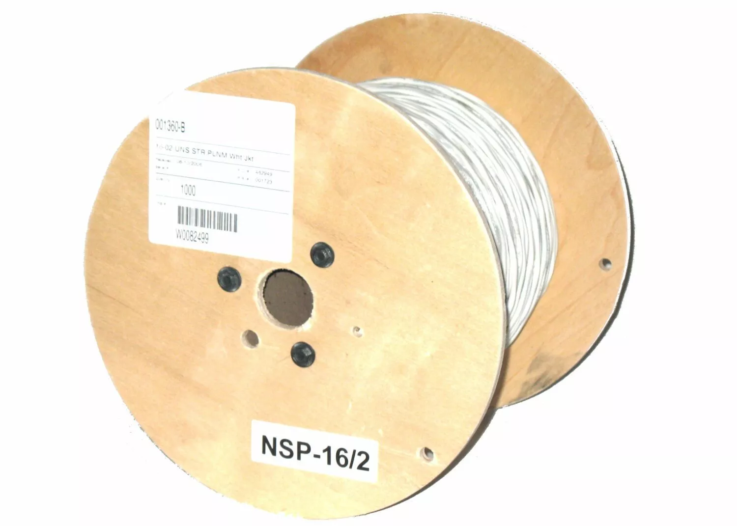 Honeywell NSP-16/2 Non-Shielded, Stranded Plenum-Rated Cable, 1000ft
