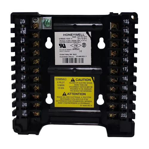 Honeywell Q7800A1005/B Universal Wiring Subbase
