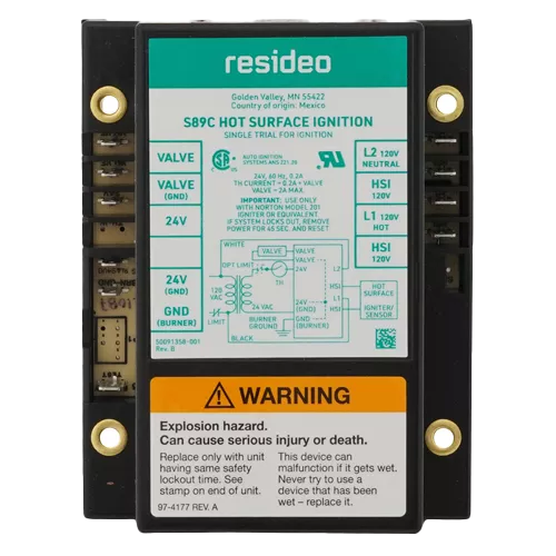 Honeywell S89C1087/B Hot Surface Ignition Control