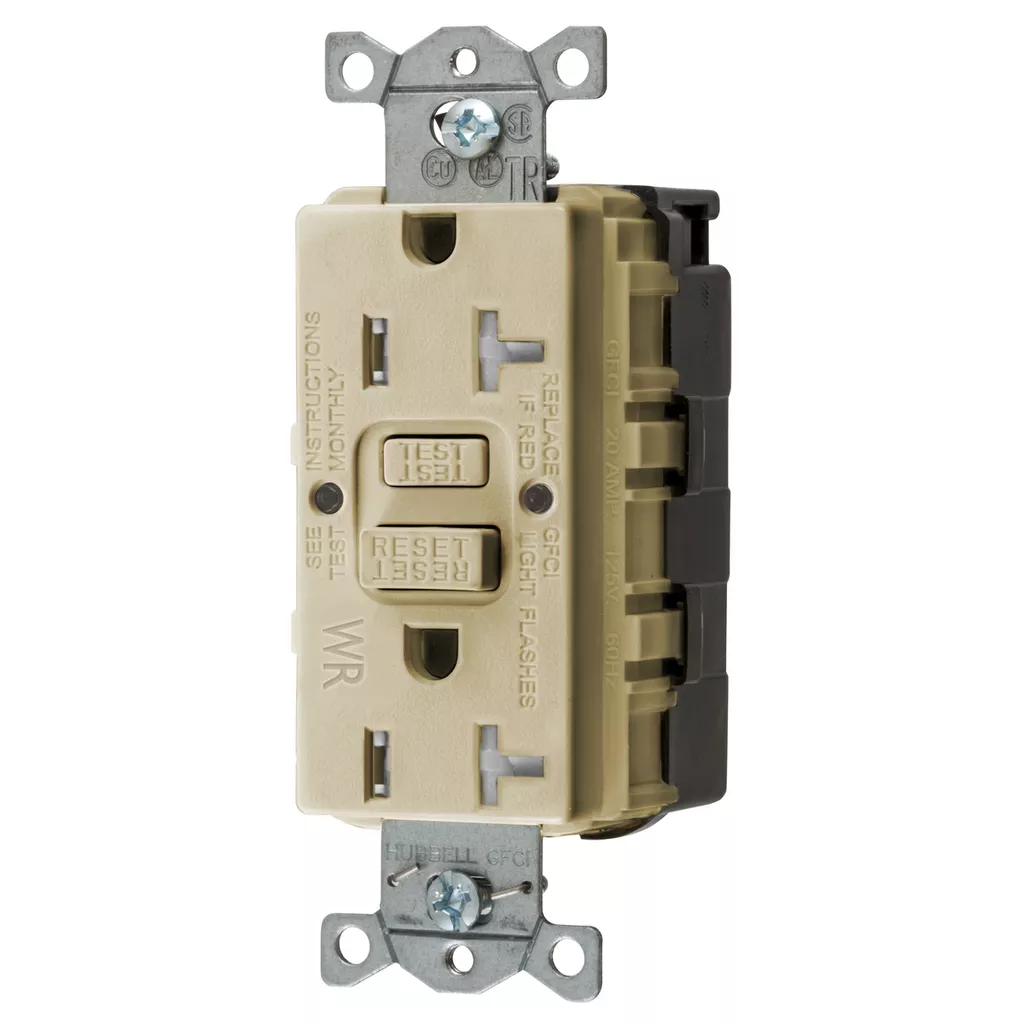 Hubbell GFTWRST20SNAPI20A COMM SELF TEST TRWR SNAP GFR IVORY