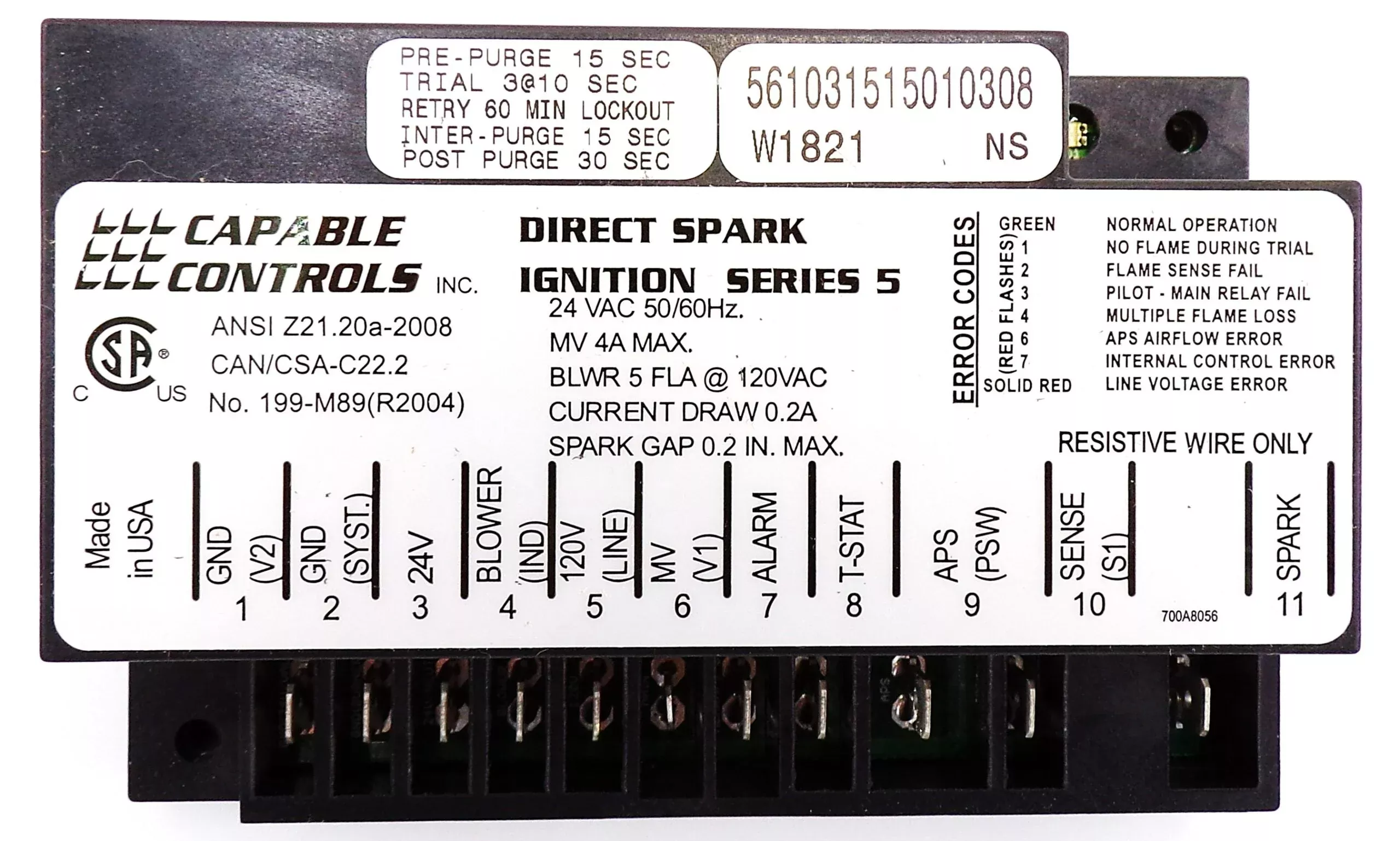 Ignition Control - Heatco