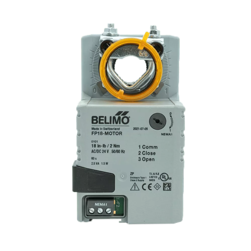 iO HVAC Controls FP18-MOTOR 24V Non-Spring Return Damper Actuator, On/Off-Floating Point Control