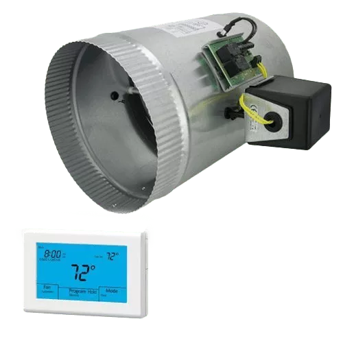 iO HVAC Controls Zone One D-Z1-XX Round Two-Position Stand-Alone Damper