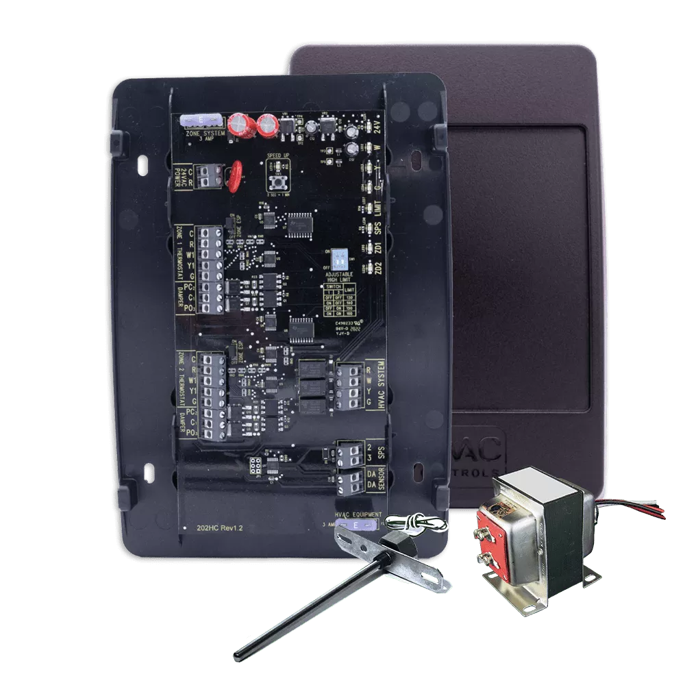 iO HVAC Controls ZP2-HC-KIT 2-Zone 1H/1C Control Panel Kit