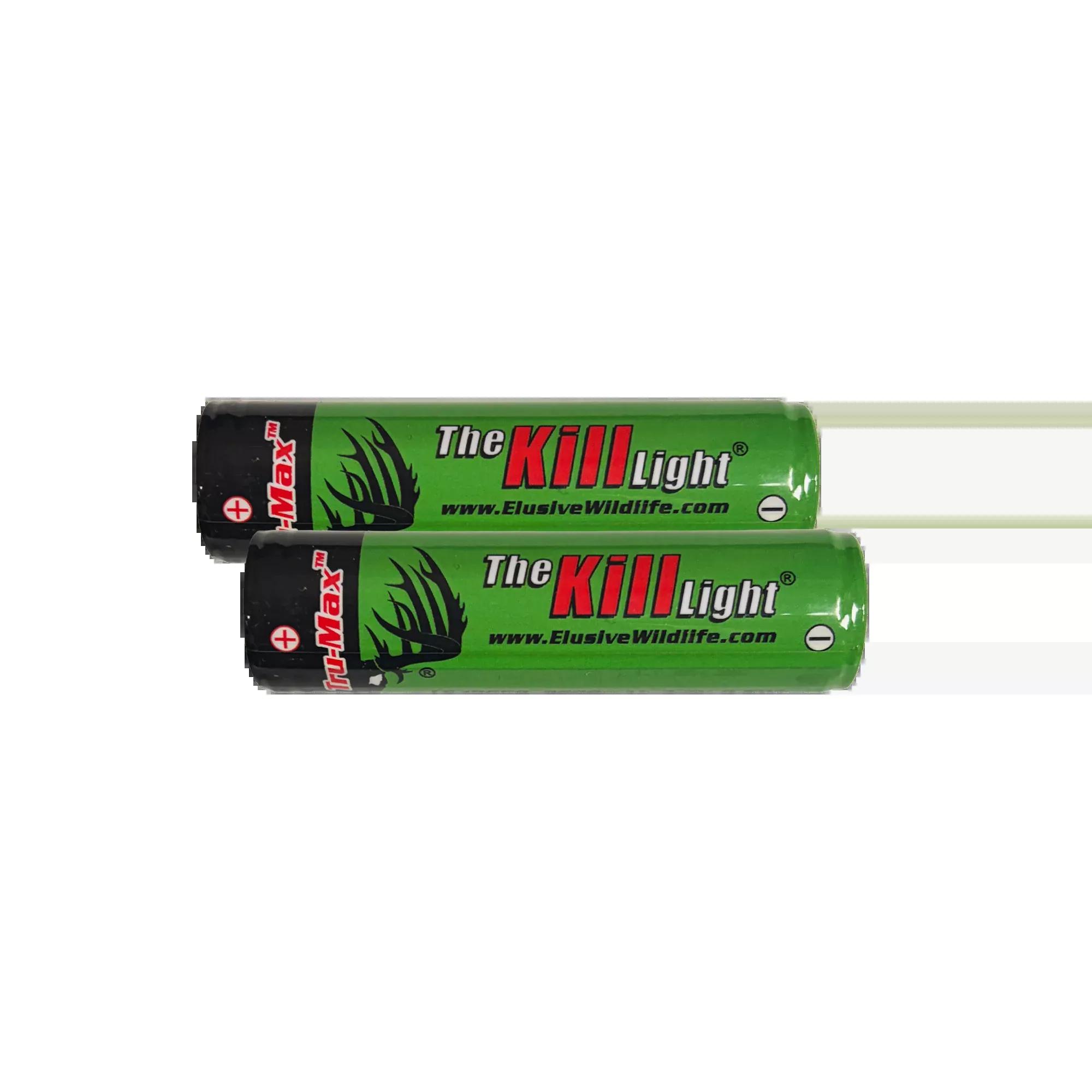 Kill Light Battery-TRU-MAX-18650 2600mAh Rechargeable Batteries, 2 Pac