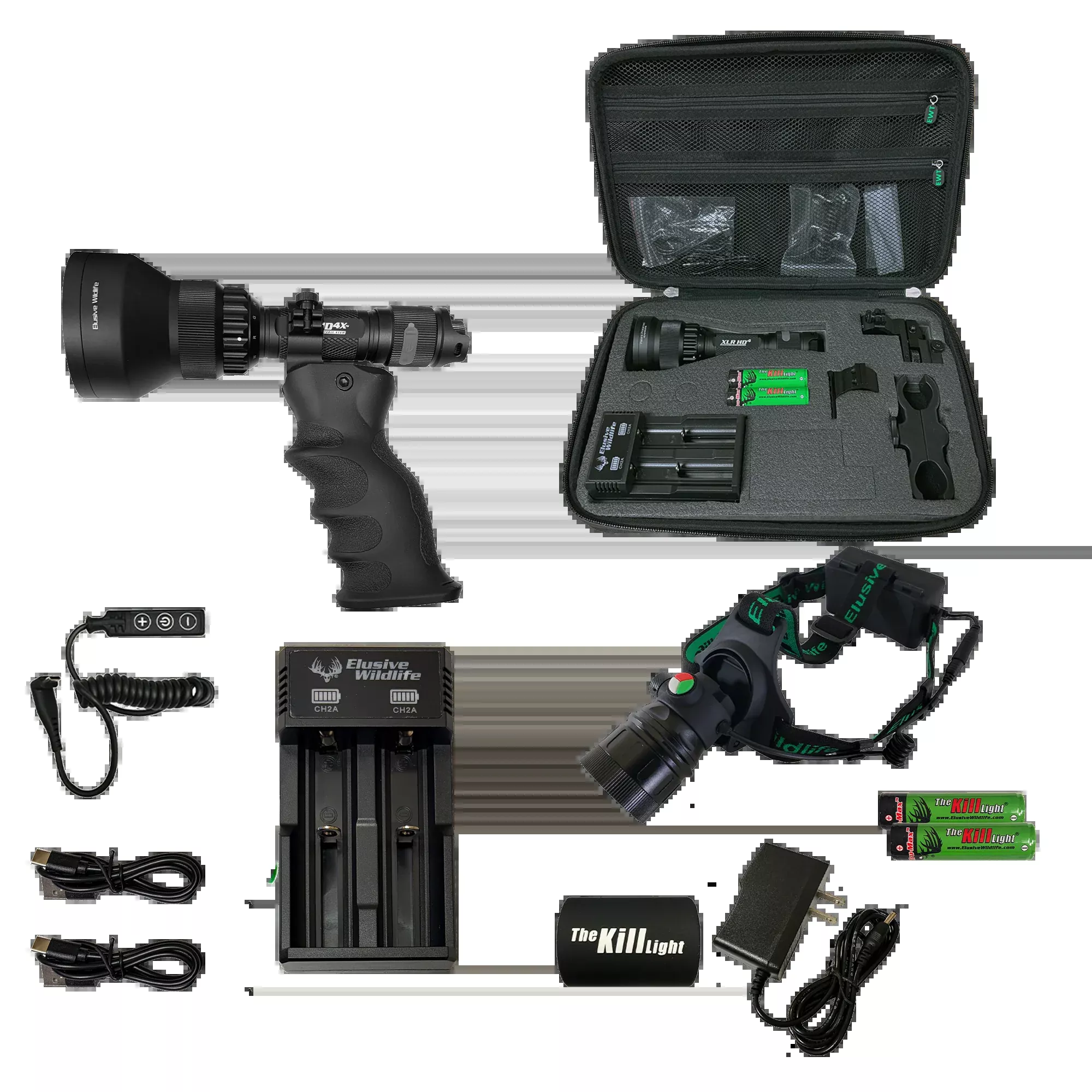 Kill Light HD4 PREDATOR PACK - 4 Color Night Hunting Light Kit for Coy