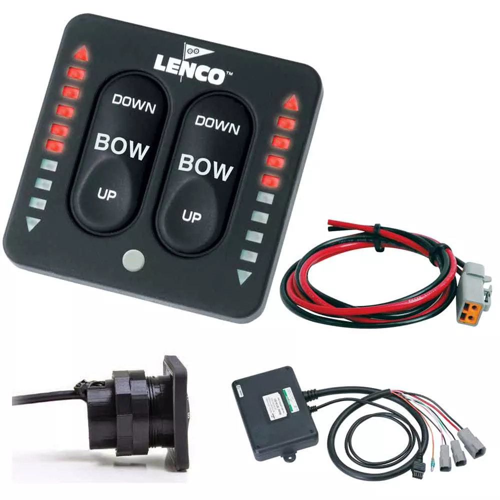 Lenco LED Indicator TwoPiece Tactile Switch Kit wPigtail fSingle Actuator Systems 15270001