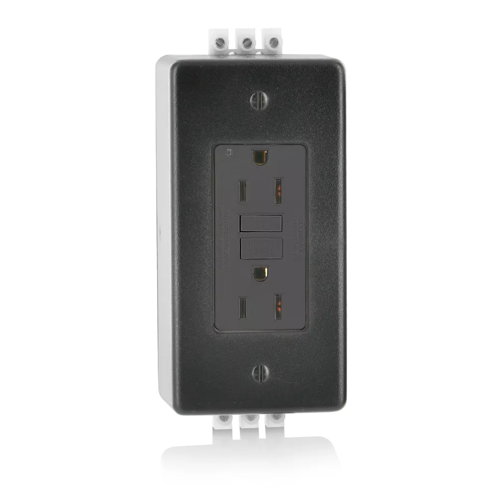 LEV GFNT1-DIN EB GFCI REC DIN-RAIL