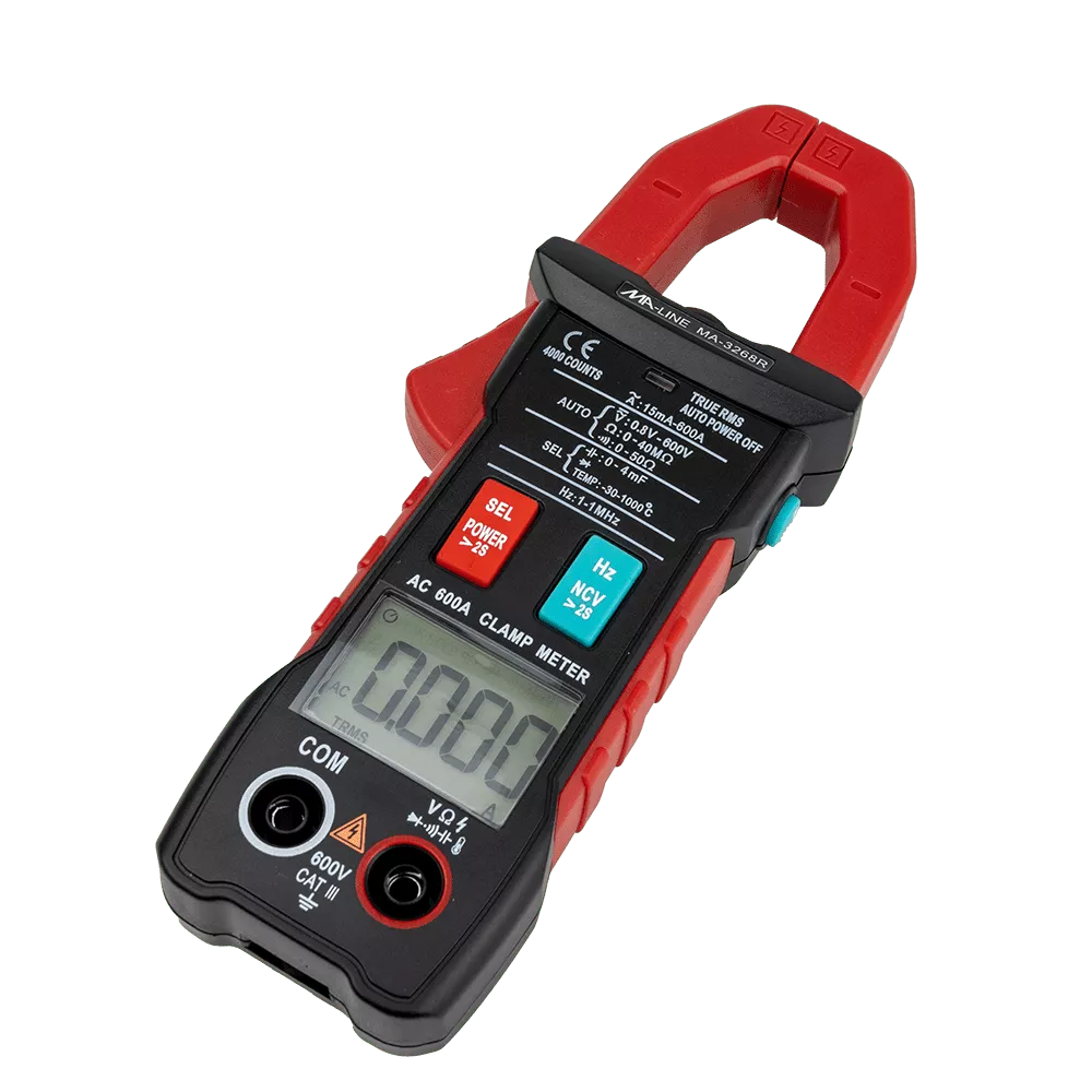 MA-Line MA-3268R Digital Mini Auto-Ranging Clamp-On Multimeter