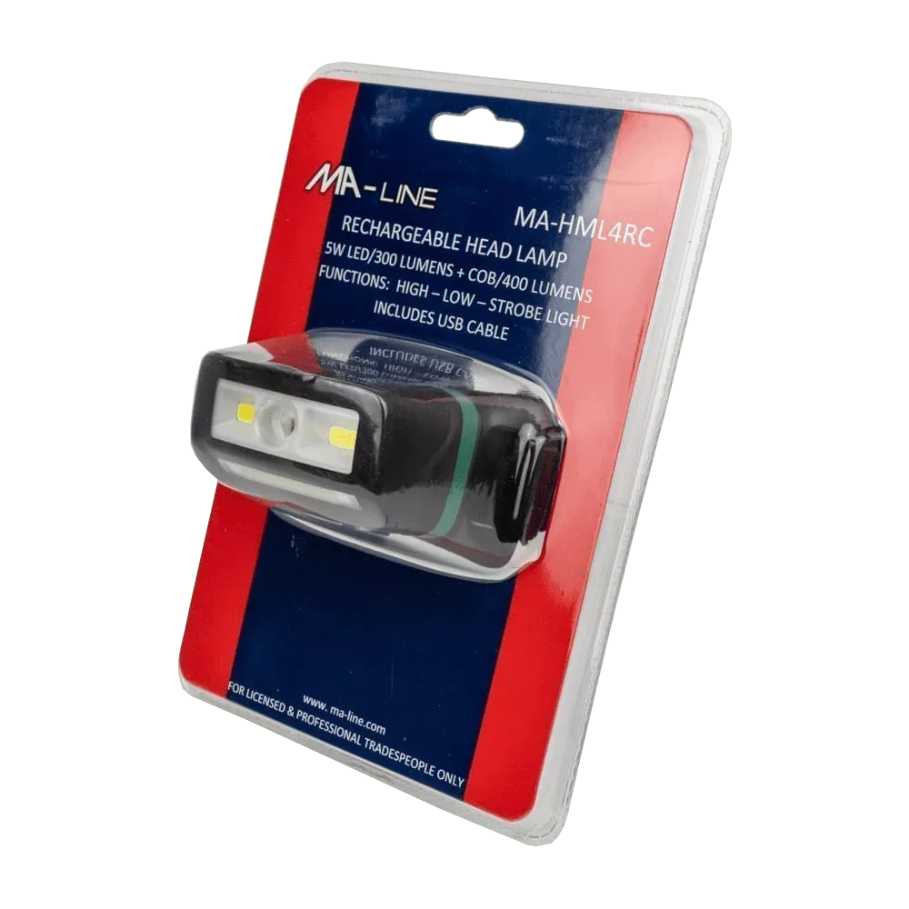 MA-Line MA-HML4RC Rechargeable LED Head Lamp