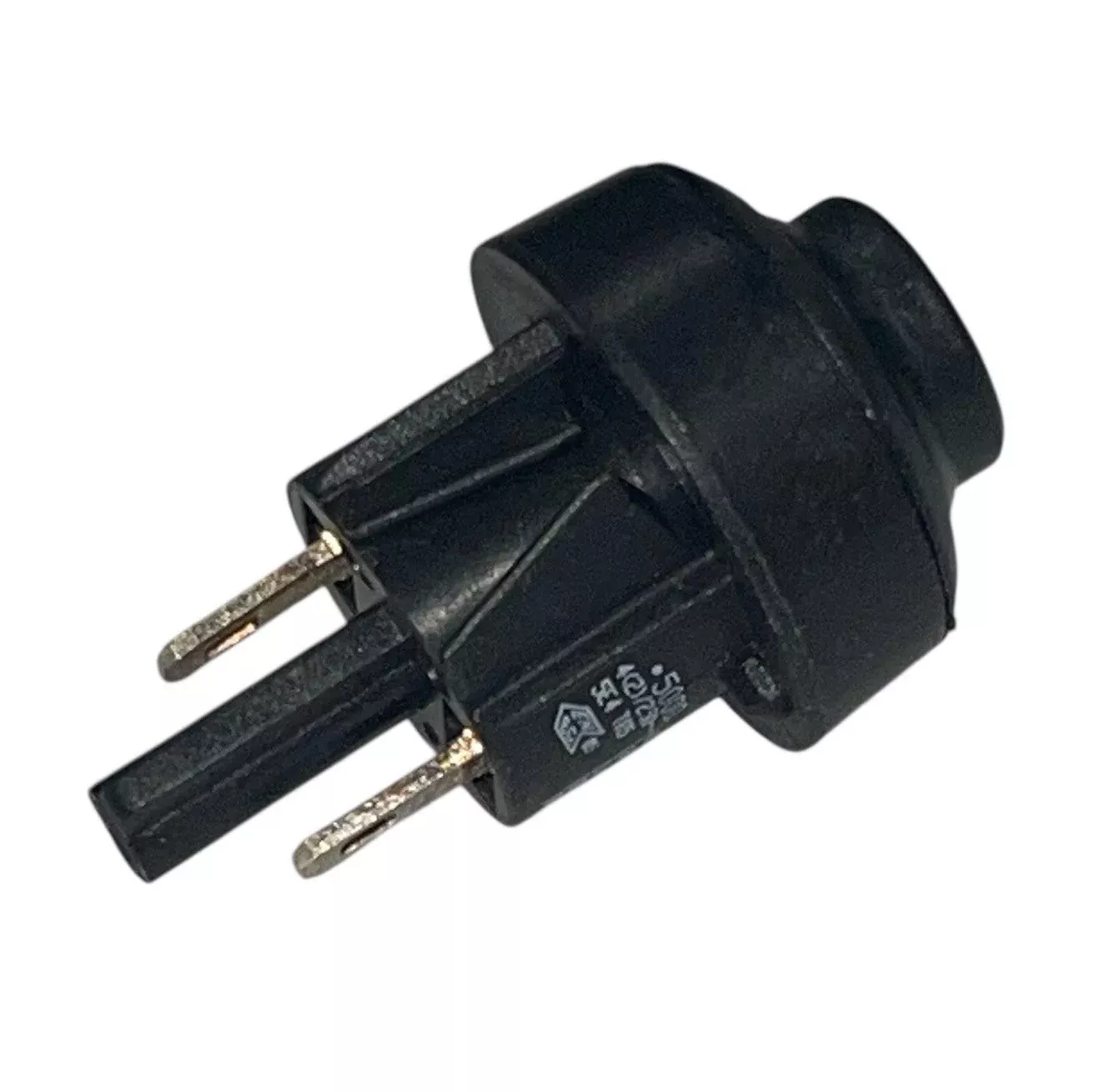 Marquardt Push Button Switch – Prime Button with 2-Wire Hookup (Black)