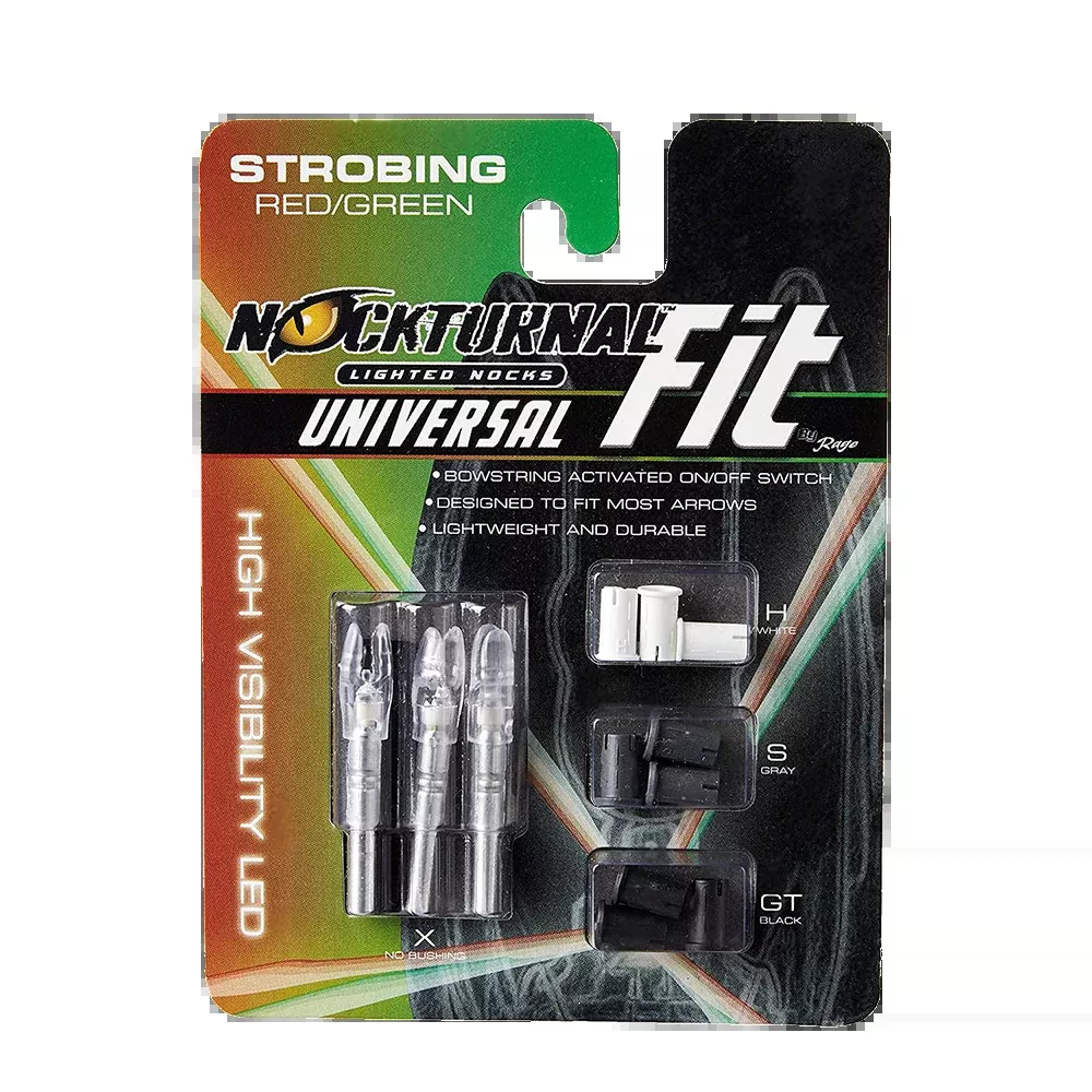 NOCTURNAL Lighted Nocks, 3-Pack Universal Fit