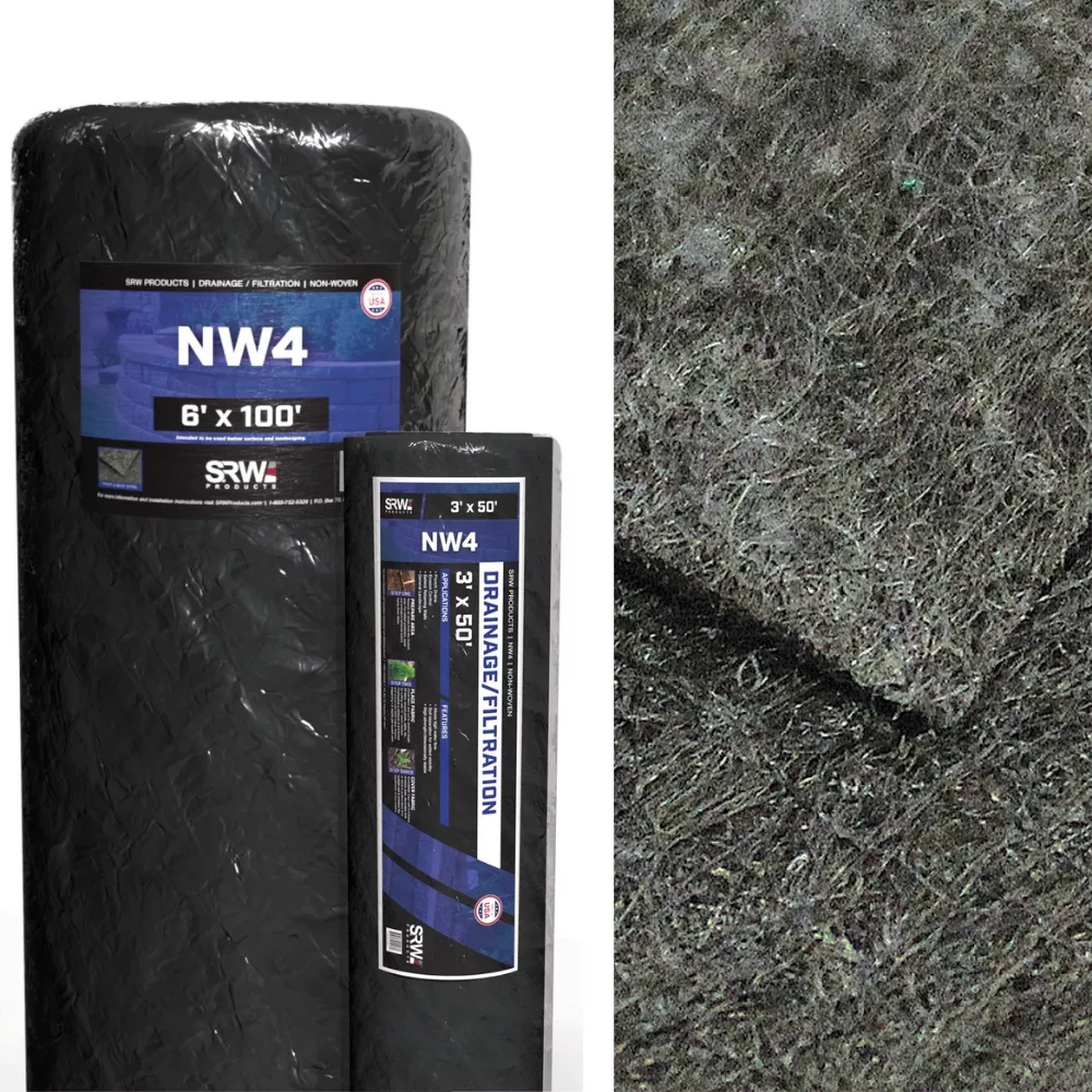 NW4 Non Woven Landscape Fabric- Drainage/Filtration