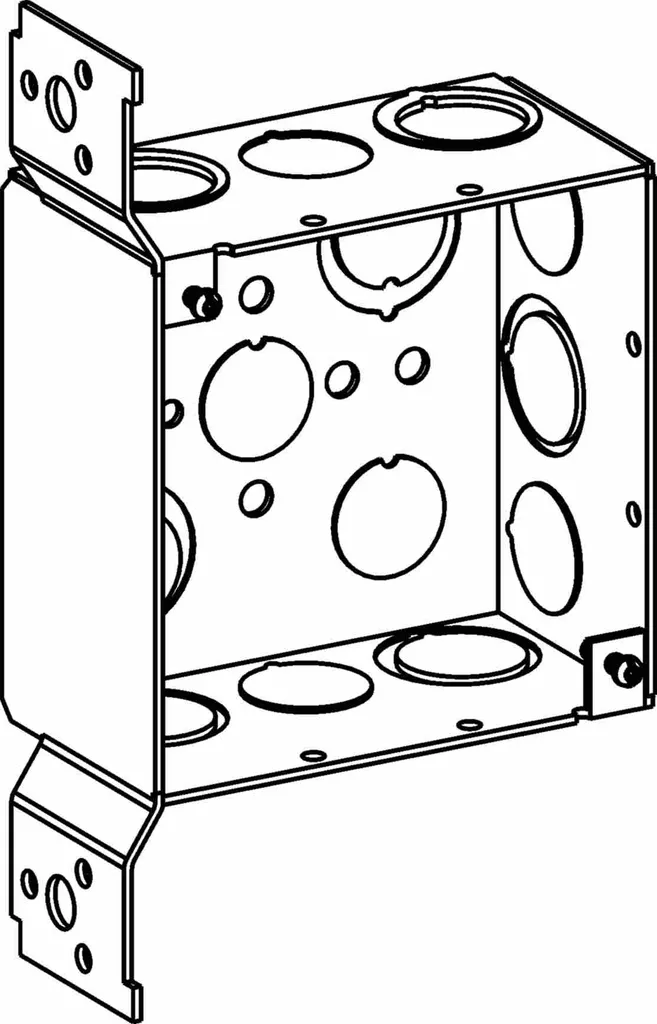 ORBT 4SDB-MKO-FB 4IN SQ BOX 2-1/8DP