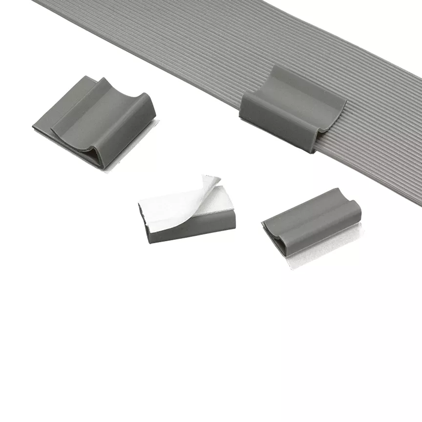 Panduit FCC5-A-D8 Flat Cable Clip, Adh., Any Width