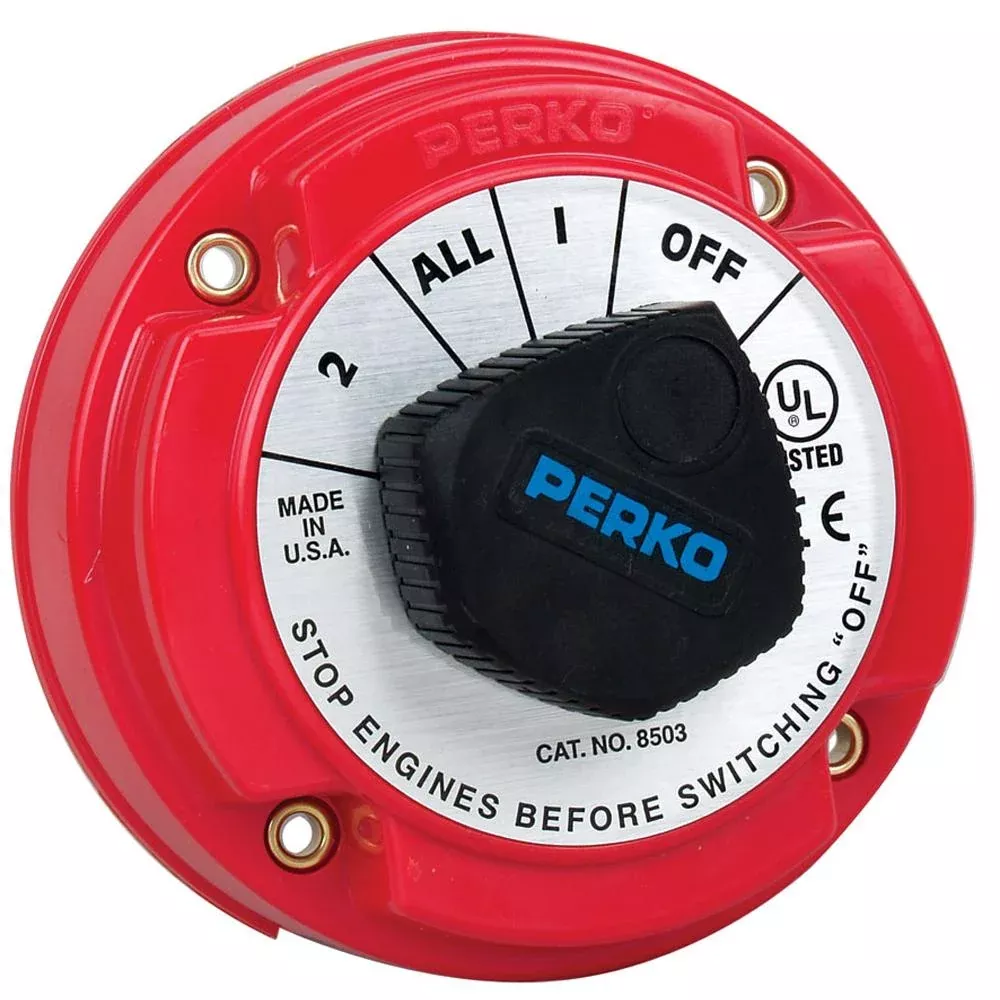 Perko 8503DP Medium Duty Battery Selector Switch w/Alternator Field Di