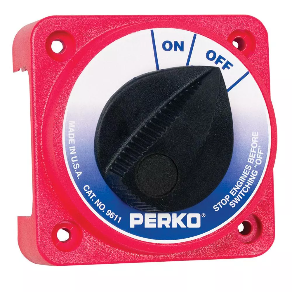 Perko 9611DP Compact Medium Duty Main Battery Disconnect Switch - 9611
