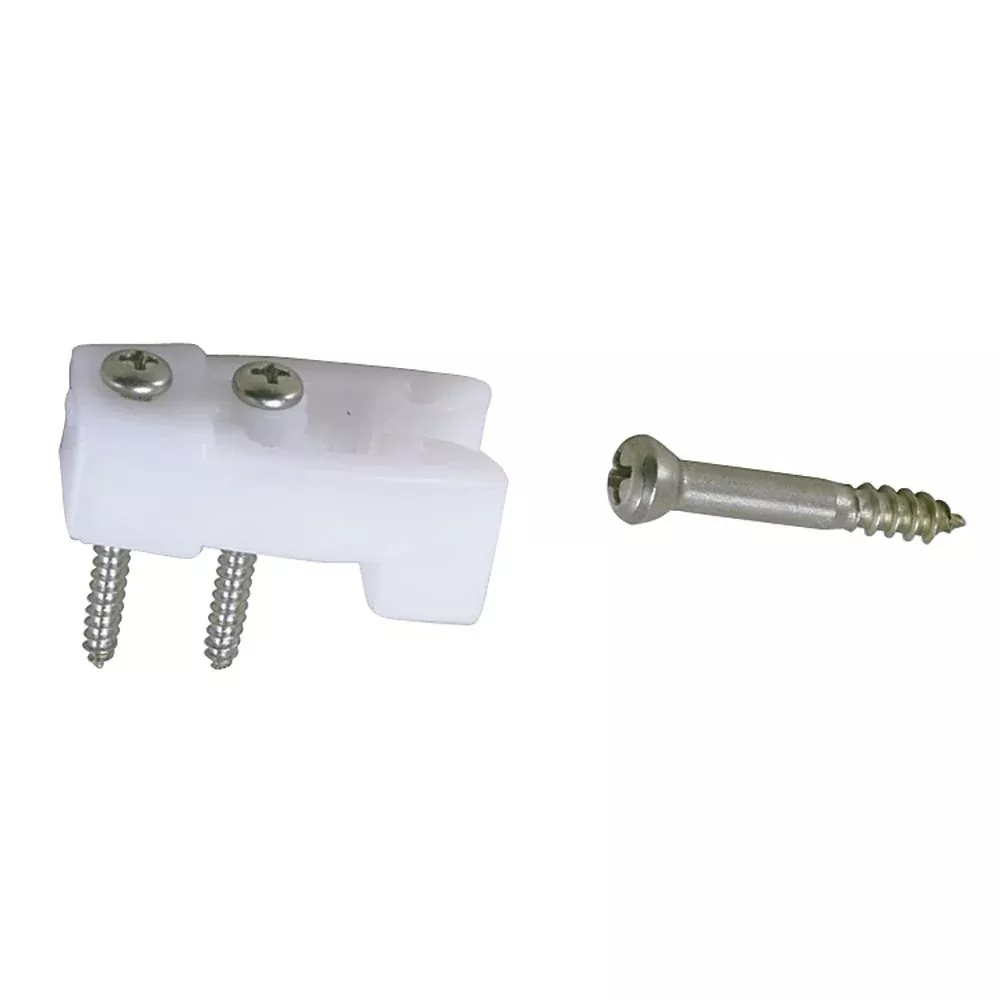 Perko Door Catches White NylonStainless Pair 0554DP