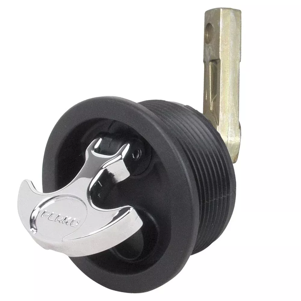 Perko Flush Mount Latch Straight Cam Bar 25 Hole Black 1092DP3BLK