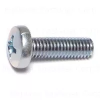 Phillips Pan Machine Screws M6-1.00 X 20mm Zinc Coated - Durable Fasteners