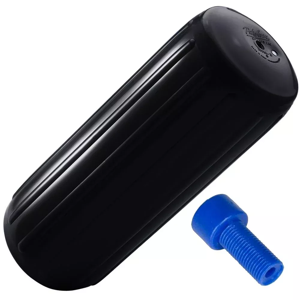 Polyform HTM-1 Hole Through Middle Fender 6.3" x 15.5" - Black w/Air A
