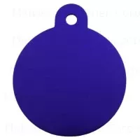 Purple Large Circle Pet Tag - Durable And Stylish Identification For Pets