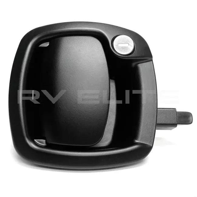 RV Black Compartment Door Lock Latch