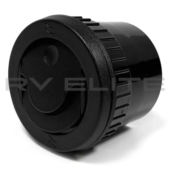 RV Black Dash Vent/Louver 2.5" Round 10006427