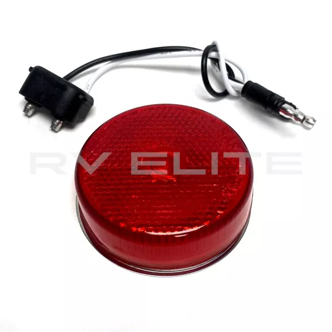 RV Round Red Side Marker Light 2 3/8 in.
