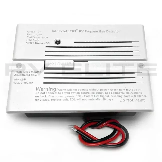 RV Safe-T-Alert Propane Alarm 12V White 40-442-P (Disconinuted)